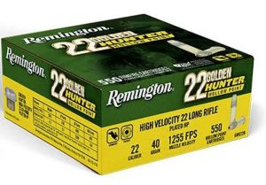 REM GOLDEN HUNTER 22LR 40GR PLATED HOLLOW POINT