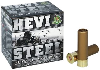 HEVI SHOT HEVISTEEL 12GA 3.5” 1-3/8OZ #4
