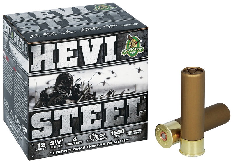 HEVI SHOT HEVISTEEL 12GA 3.5” 1-3/8OZ #4