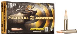 FED PREMIUM 308 WIN 168 GR BERGER HYBRID HUNTER