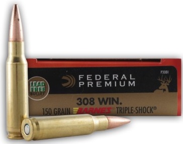 FED 308 WIN 150 GR X BULLET VITAL-SHOK BARNES TRIPLE-SHOCK