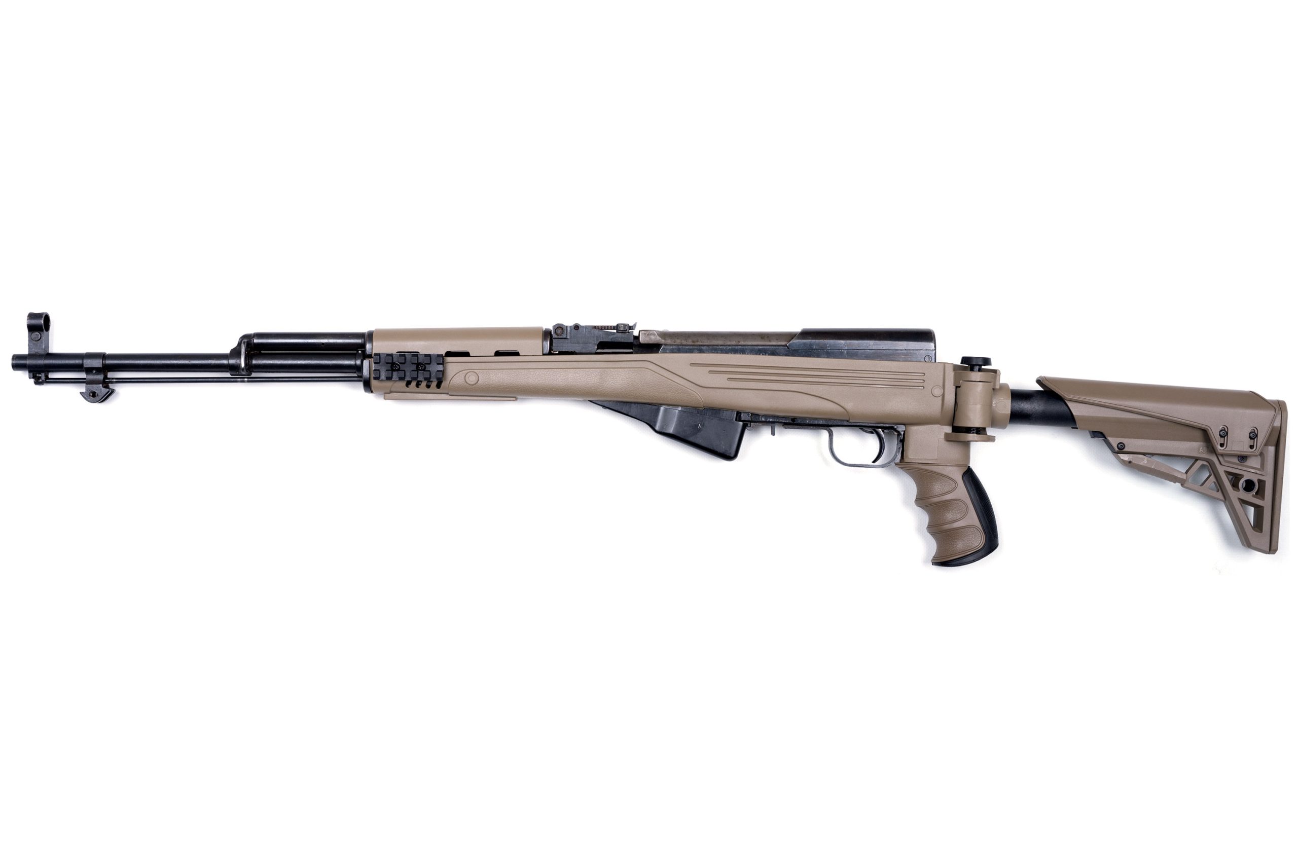 SKS RIFLE 7.62X39 W/ATI STOCK INSTALLED – DARK EARTH