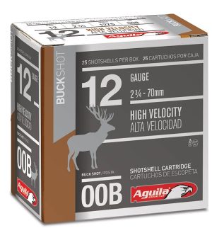 AGUILA 12ga 2-3/4” 00Buck 1275fps 25pk