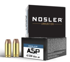 NOSLER ASP-40 S&W 180G HG JHP (20CT)