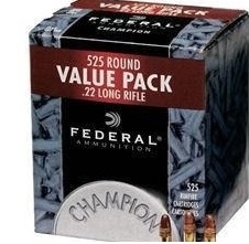 FED. c.22 LR H V 36GR. COPPER PLATED HP 525 pack