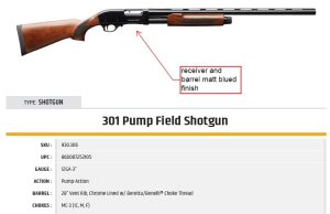 CHARLES DALY 301, 12GA­3” PUMP FIELD 28”, WOOD matte