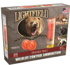 LIGHTFIELD WILDLIFE 20GA 2 3/4” DOUBLE BALL