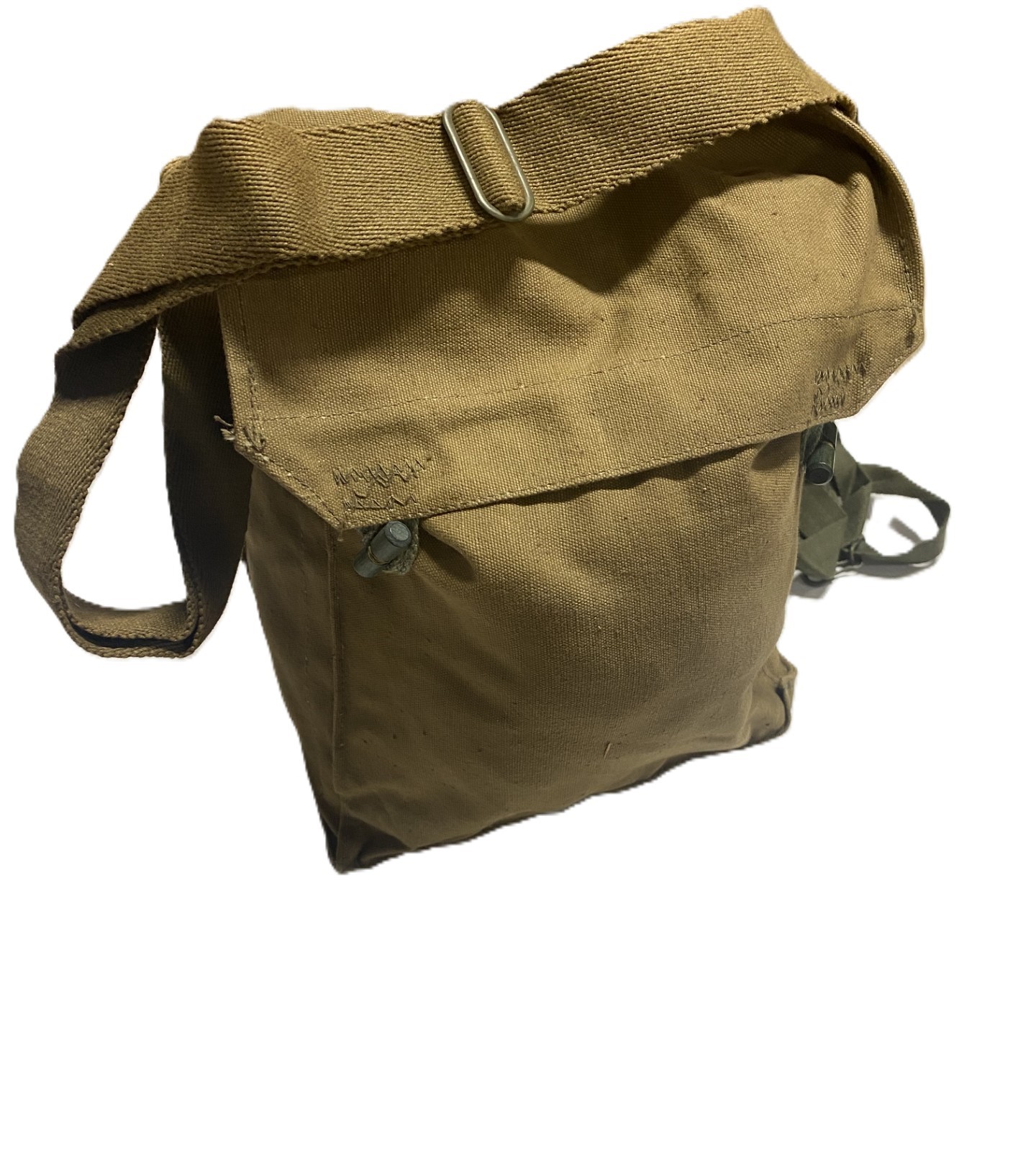 GENUINE CZECH ARMY SIDE BAG MINI 13″ X 9″ KHAKI USED
