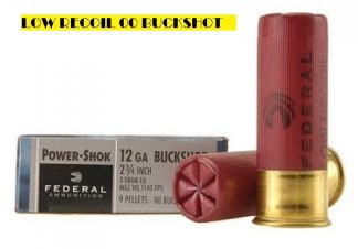 FED. 12 ga. 2-3/4” 00B 9 PELLET LOW RECOIL