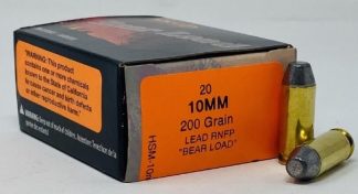 HS MUNITONS 10 MM 200 GR HARD LEAD RNFP BEARLOAD