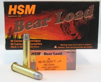 HS MUNITION .45-70 430GR RIMROCK BEAR LOAD