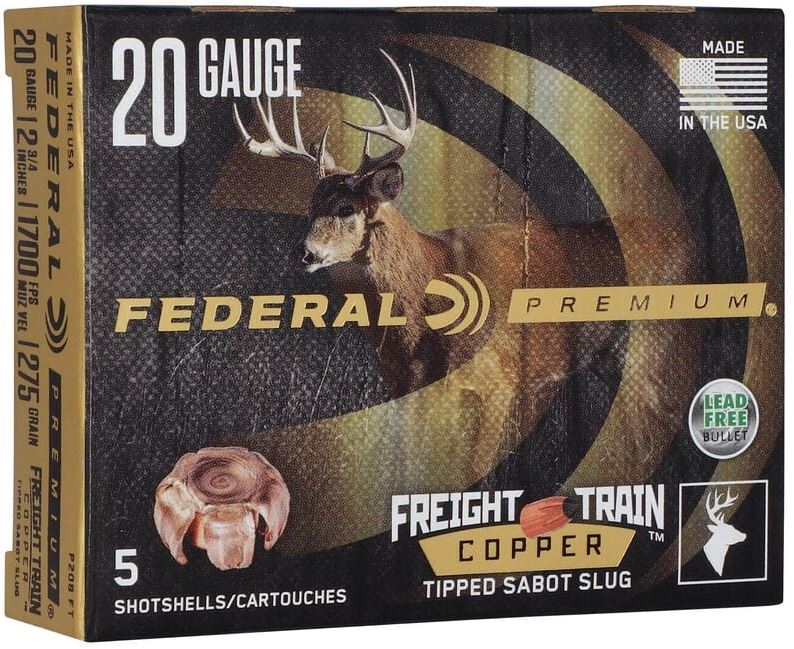 FED 20GA 2-3/4″  275GR FREIGHT TRAIN COPPER SABOT SLUG