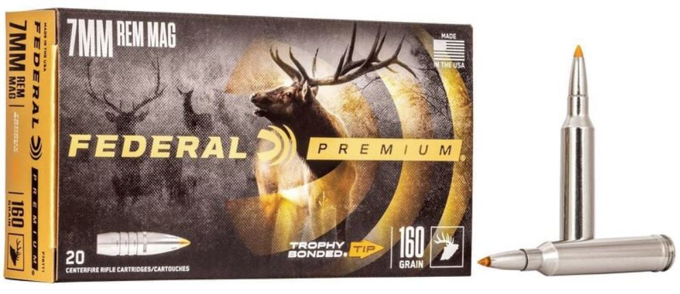 FED. PREM 7MM REM MAG 160 gr. T/BONDED