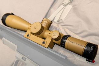 SCHMIDT & BENDER 5-25X56 PMII MTC LT P4LF 1/4 RAL8000 COMBO