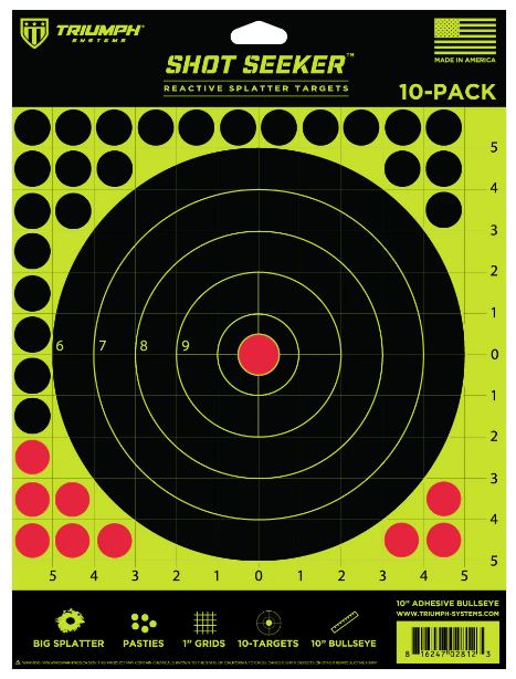 TRIUMPH SHOT SEEKER 10″ ADHESIVE BULLSEYE