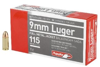 AGUILA 9MM FMJ 115 GR 50rds