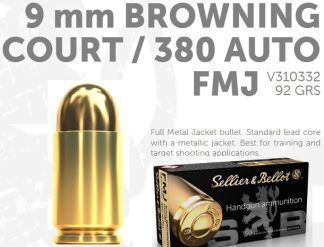 S & B c.380 AUTO 92 gr. FMJ