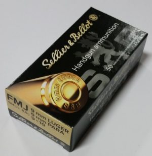 S & B c.9MM PARA 124 gr. JHP BONDED