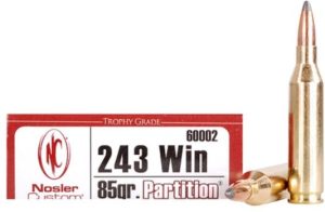 NOSLER TROPHY GRADE 243 WIN 85GR PARTITION