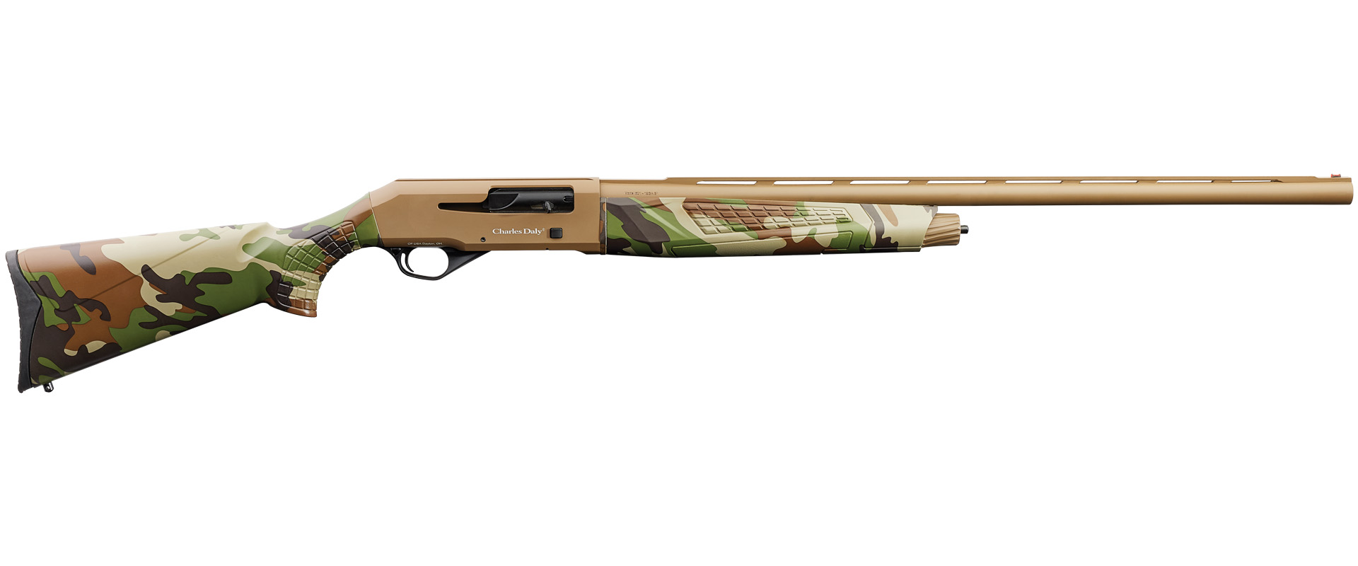 CHARLES DALY 12GA 601 SEMI, 28″ CAMO