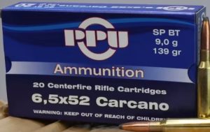 PRVI 6.5x52 Carcano SPBT 139 gr. 20RD