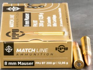PRVI 8X57 JS 200gr FMJ BT MATCH 20RDS
