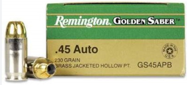 REM GOLDEN SABRE .45 CAL 230GR *25 RD BOXES*