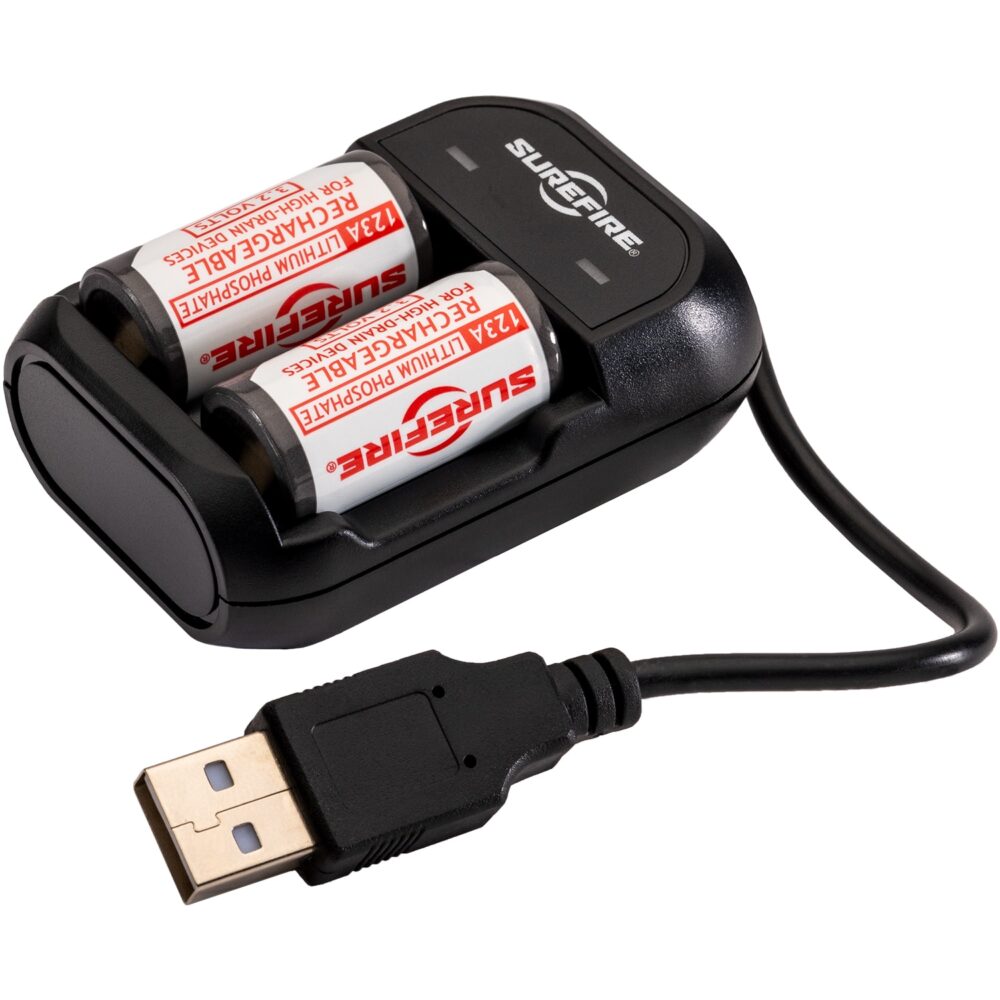 SUREFIRE LI-ION PHOSPHATE RECHARGEABLE BATTERIES & CHARGER