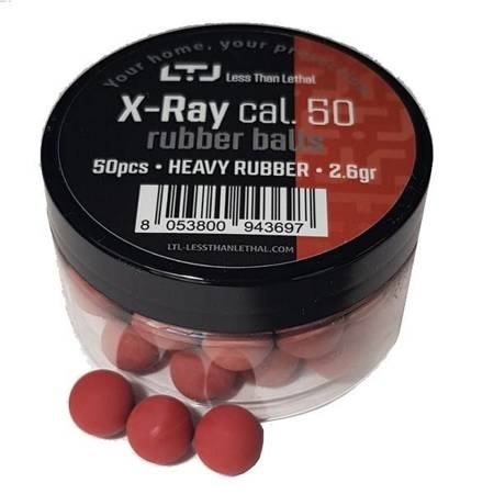 CHIAPPA 50pcs red Heavy Rubber Balls 2.6gr