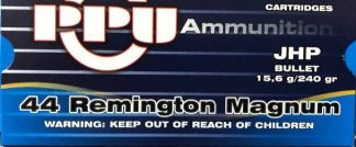 PRVI Pistol Ammo 44 Magnum HP 240gr 50RDS