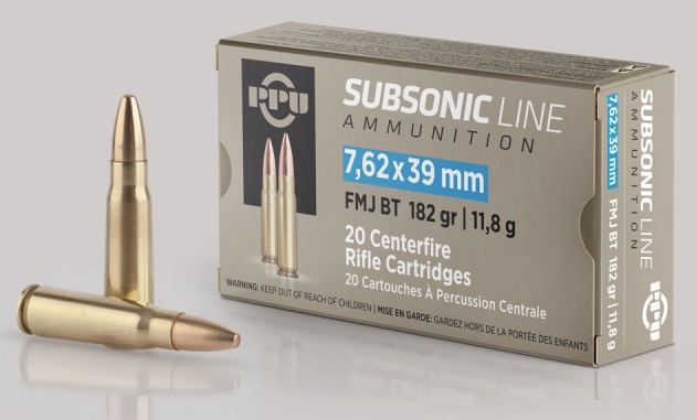 PRVI 7.62×39 Subsonic 182gr 20Rnd