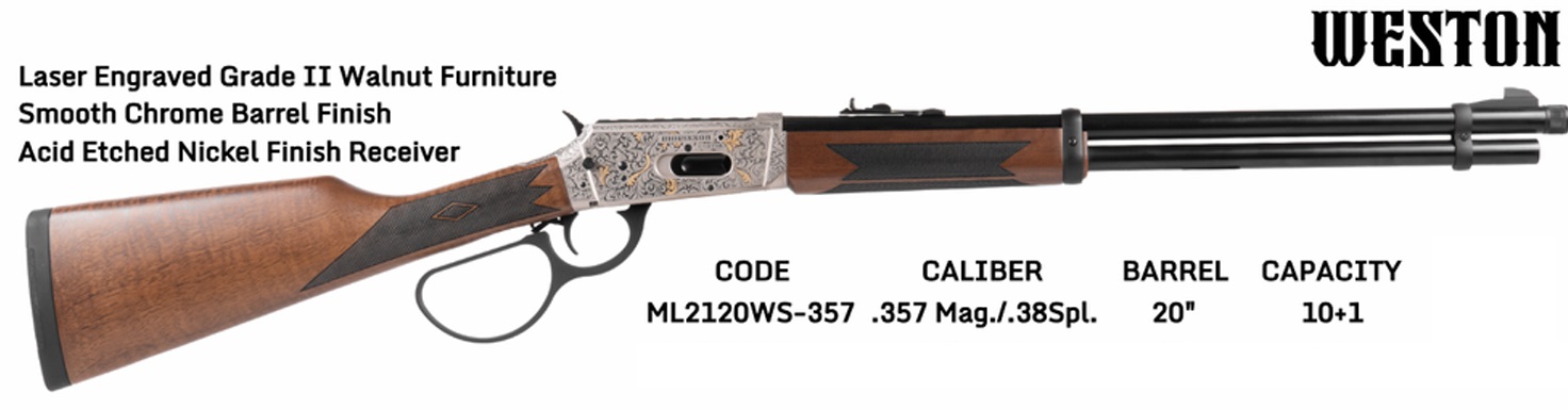 MORISSON LEVER WESTON 357 MAG 20″ WALNUT 10+1
