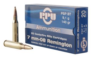 PRVI 7mm-08 Remington PSPBT 140gr 20Rnd