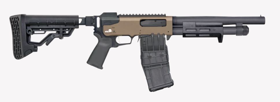 MOSSBERG 590RM CHISEL 12 GA SECURITY NFA  11.5″  BLACK
