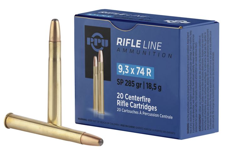 PRVI 9.3X74R SP 285GR