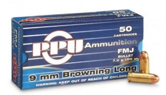 PRVI 9MM BROWNING LONG FMJ 108GR