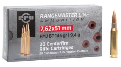 PRVI 7.62X51 RANGEMASTER FMJBT145GR (20RDS)