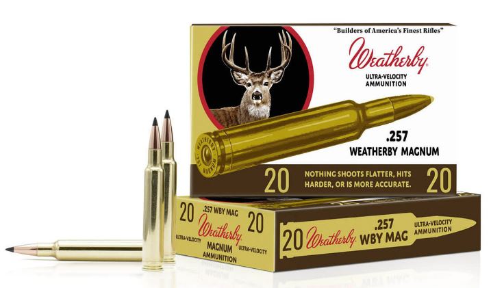 WEATHERBY 257 WBY 100 GR SCIROCCO, 80TH CE RETRO 80TH – WHIT