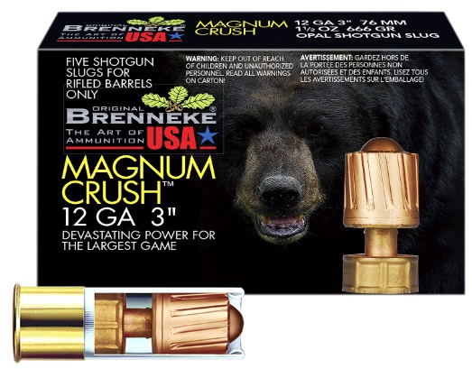 Brenneke SL123CMR Magnum Crush 12Gauge 3″ 1 1/2oz Slug 5pk