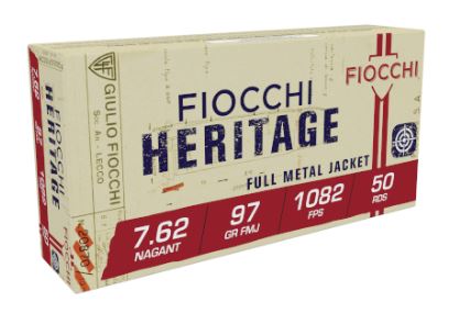 FIOCCHI 762A- 7.62 NAGANT 98 GR #FMJ