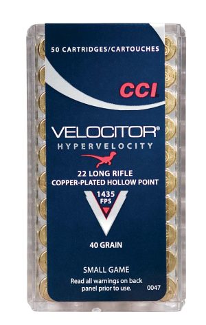 CCI c.22LR 40GR. Velocitor 1435 Fps.