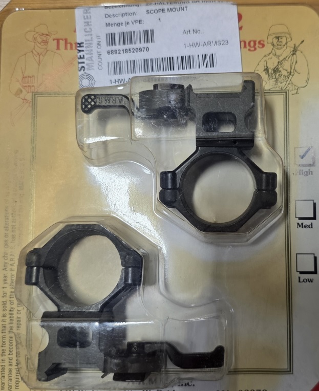 Steyr 30mm scope mount high