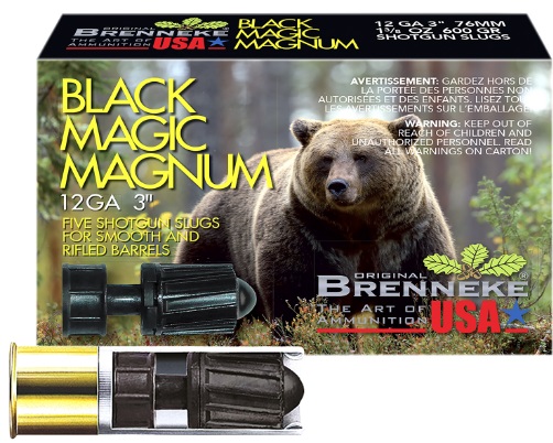 Brenneke SL123BMM Black Magic Mag 12 Ga 3″ 1 3/8oz Slug 5pk