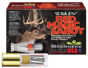 Brenneke SL122RMS Red Magic 12Gauge 2.75" 1oz Sabot Slug 5pk
