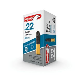 AGUILA .22 LR SSS SNIPER SUBSONIC 60 GR