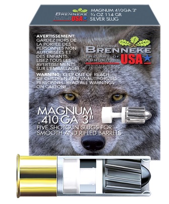 Brenneke SL4103M Magnum 410Gauge 3″ 1/4oz Slug 5pk