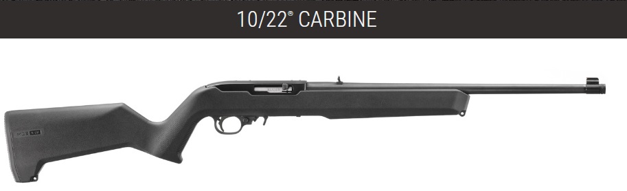 RUGER 10/22 c.22LR Magpul MOE X-22 Stock 18.5”