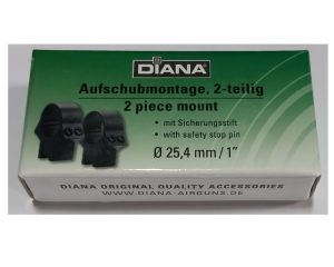 DIANA, BULLSEYE MOUNT 2PCS (1-inch), also for CZ 452/455/457