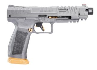 Canik SFx RIVAL COMP 1.50 CO2 PISTOL 4" GOLD&GREY FP 5 Rd