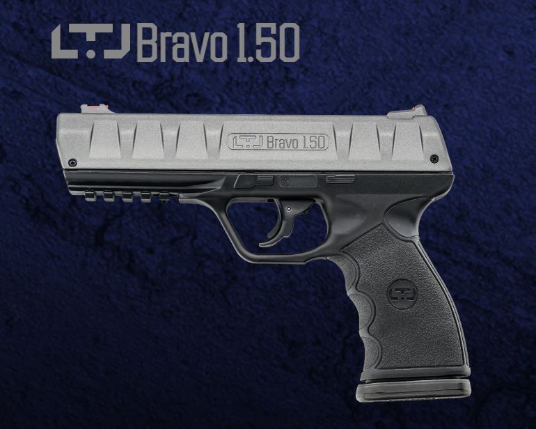 Chiappa BRAVO 1.50 GENII CO2 PISTOL 4″ BLACK/GREY  FP6 Rd